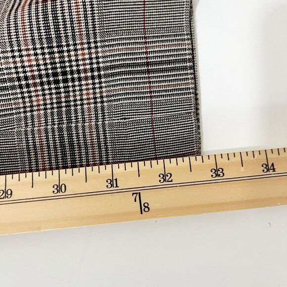 Express The Editor Black Brown & Tan Houndstooth Pants Wide Leg Size 12 - Picture 9 of 9